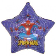Spiderman licens stjerne folie ballon 28" (u/helium)